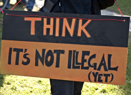 occupy Berlin - protest march in Berlin, Germany on october 15thのeditorial素材