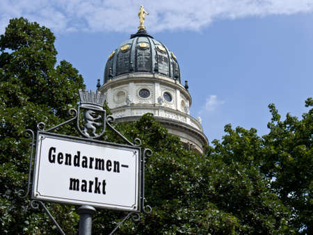 Berlin - German Dom at Gendarmenmarktの写真素材