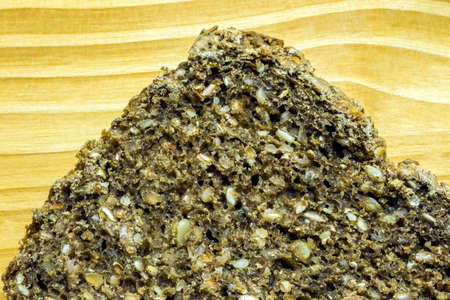 Healthy whole grain bread with sesame seeds and chia