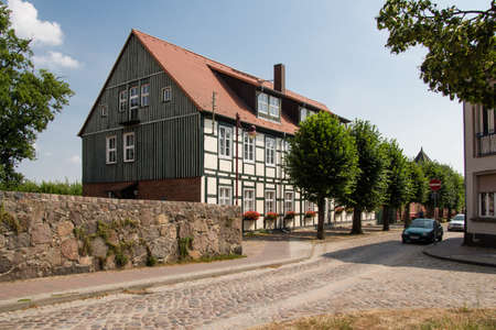 Joachimsthal, Barnim, Brandenburg, Germany - old schoolhouseのeditorial素材