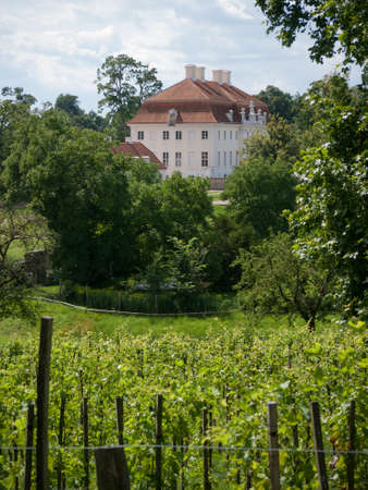 Meseberg, district Gransee, Oberhavel, Land Brandenburg, Germany - Baroque palace Meseberg, since 2007 guest house of the german governmentのeditorial素材