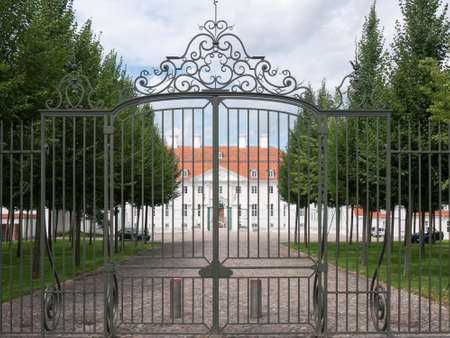 Meseberg, district Gransee, Oberhavel, Land Brandenburg, Germany - Baroque palace Meseberg, since 2007 guest house of the german governmentのeditorial素材