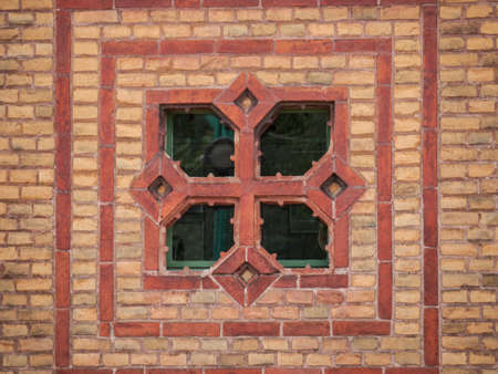 Brickworks Museum Glindow - Detail of brick wallのeditorial素材