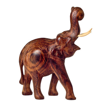 Elephant made &#8203;&#8203;of woodの写真素材
