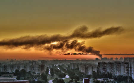 Fire in the city