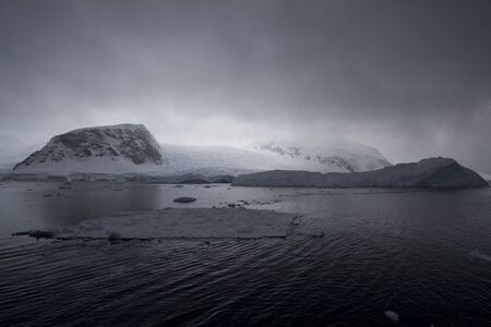 Dirty weather, Antarcticaの写真素材