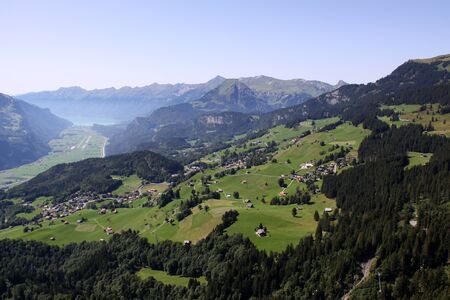 Valley "Haslital" in Switzerlandの写真素材