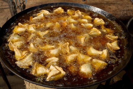 Samosa Food, Indiaの写真素材