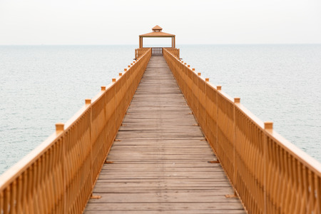 Wooden Pier, Kuwaitの写真素材