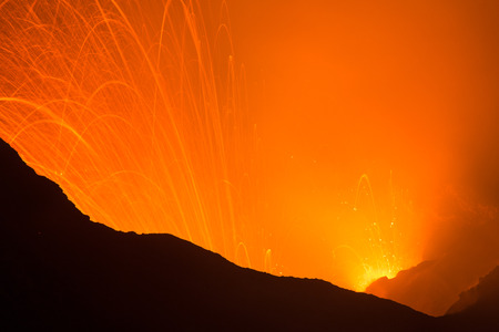 Volcano Yasur Eruptionの写真素材