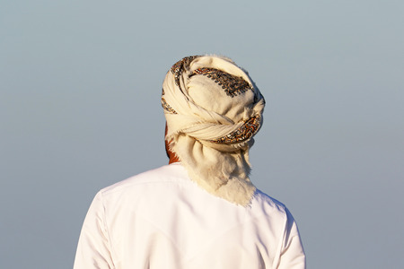 Omani with Turban from behindの写真素材