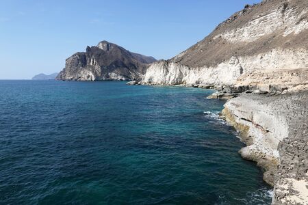 Coastline near Salalah, Omanの写真素材