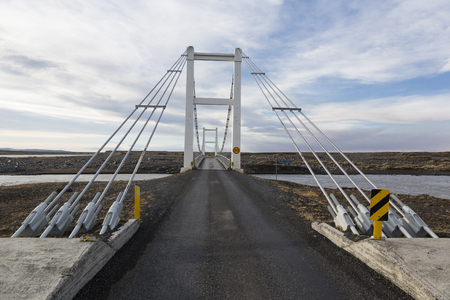 White Bridge in Icelandの写真素材