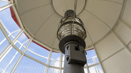 Closeup of a Fresnel lens of a lighthouse in Estoniaの写真素材