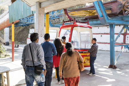 DARJEELING, INDIA, March 5, 2017: The Darjeeling Ropeway is a ropeway in the town of Darjeeling in the Indian state of West Bengalのeditorial素材