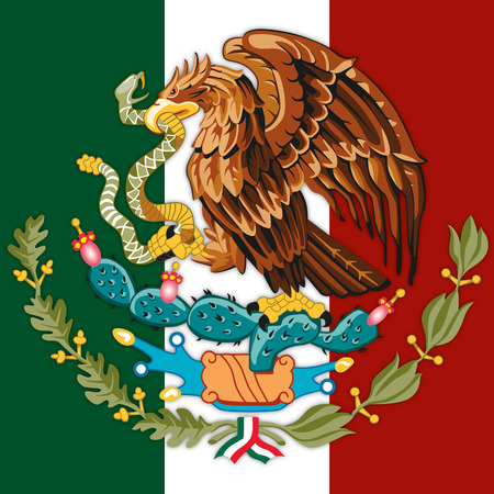 mexico coat of armのイラスト素材