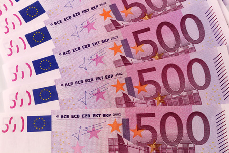 European banknotes from 500 ?,?