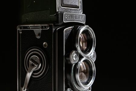 Germany, February 2017, Rolleiflex, 120 old camera formatの写真素材