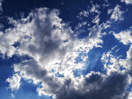 Clouds in the blue sky