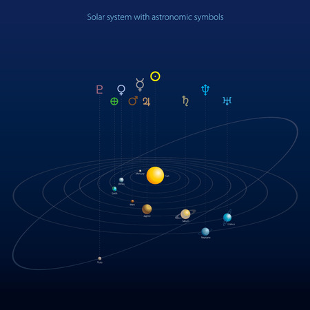 Solar system illustrationのイラスト素材