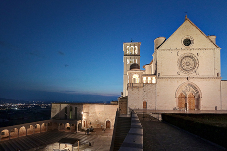 Basilica of St. Francis, Assisi, Italyの写真素材
