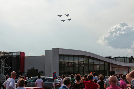 MARANELLO, MODENA, ITALY, September 2017 - Ferrari's seventh anniversary, sports car showのeditorial素材