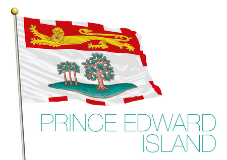 Prince Edward Island regional flag Canada.のイラスト素材