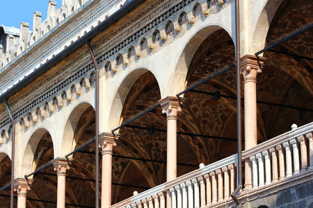 Padua, Italy, historical center, palace of Reason detailのeditorial素材