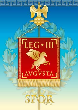 Legio Iii Augusta Ancient Teaches Banner Legion Of The Roman