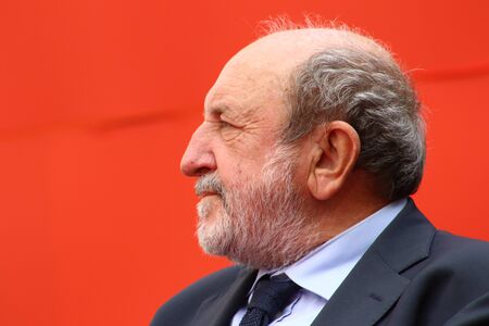 Modena - Italy, September 2019 - Festival Filosofia 2019, Umberto Galimbertiのeditorial素材