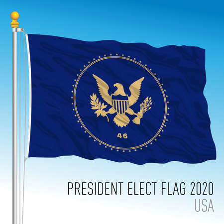 President Elect 2020 unofficial flag, vector illustration, United Statesのイラスト素材