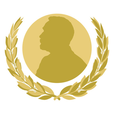 Nobel prize fantasy symbol, Sweden, vector illustrationのイラスト素材