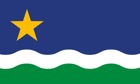 New proposed flag for the state of Minnesota, United States of America, vector illustrationのイラスト素材