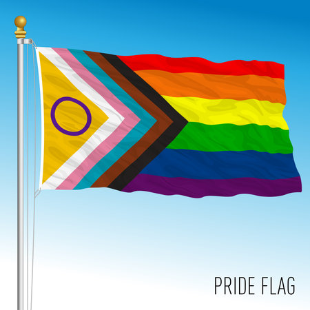Pride flag, international movement, vector illustrationのイラスト素材
