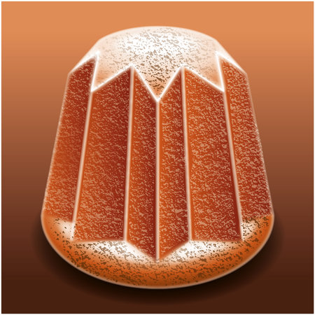 Pandoro, traditional Italian Christmas dessert, illustrationの写真素材