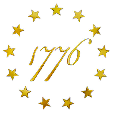 US badge for the 250th anniversary of the history of the United States of America 2026, illustrationの写真素材