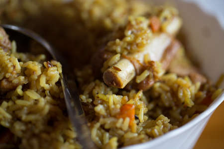 Pilaf, cooked outdoors photo for youの写真素材