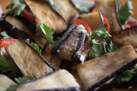 Tasty cooked eggplant photo for youの写真素材