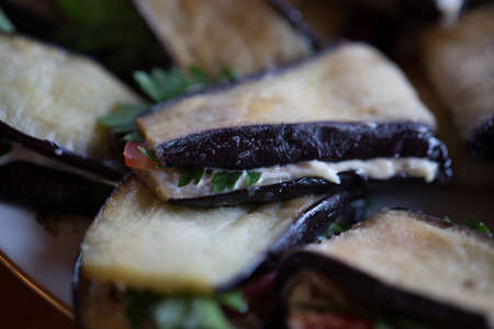 Tasty cooked eggplant photo for youの写真素材