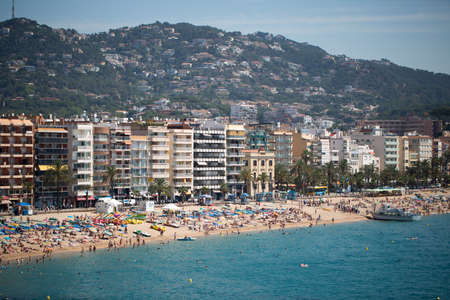 Hotels on the sea coastの写真素材