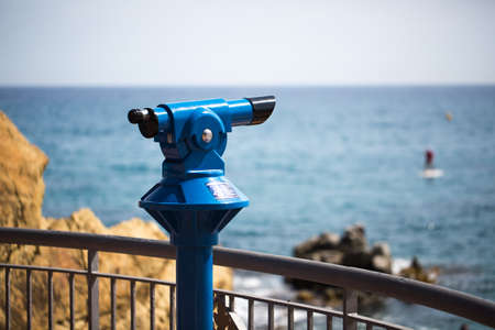 Tourist binoculars photo for youの写真素材