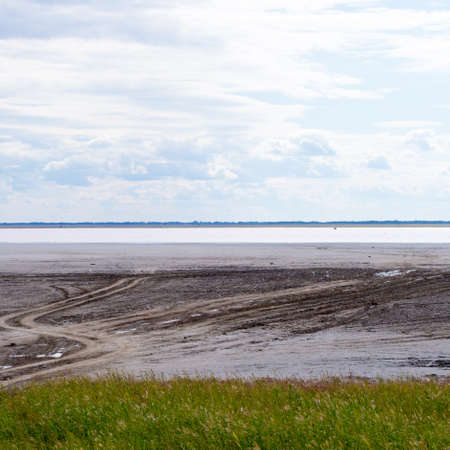 Salty pink lake photo for youの写真素材