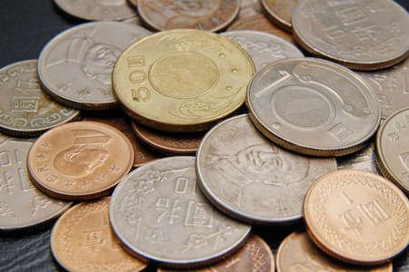 Taiwan coinの写真素材