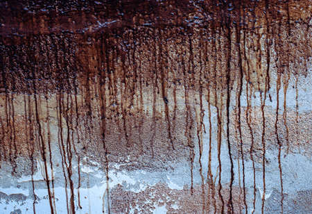 dirt texture walls with paint dripsの写真素材