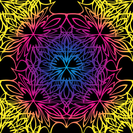 Elegant lace-like background. Nice and interesting hand-drawn illustrationのイラスト素材