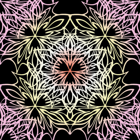 Elegant lace-like background. Nice and interesting hand-drawn illustrationのイラスト素材