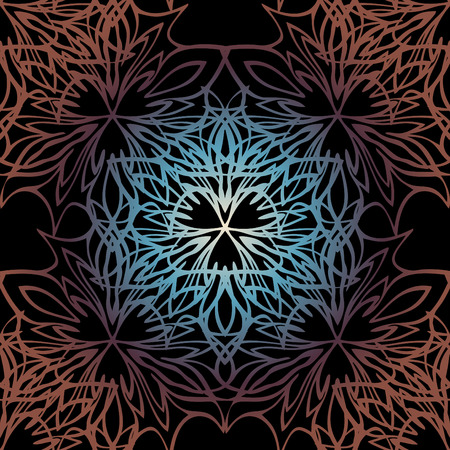 Elegant lace-like background. Nice and interesting hand-drawn illustrationのイラスト素材