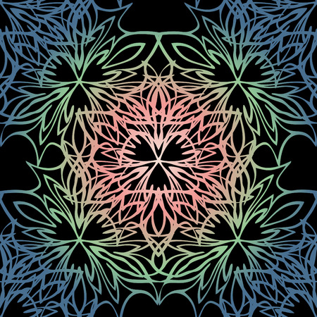 Elegant lace-like background. Nice and interesting hand-drawn illustrationのイラスト素材