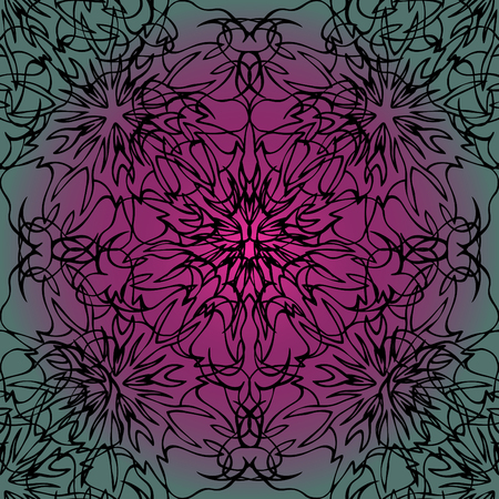 Elegant lace-like background. Nice and interesting hand-drawn illustrationのイラスト素材