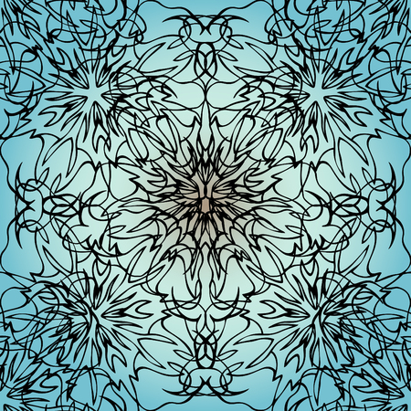 Elegant lace-like background. Nice and interesting hand-drawn illustrationのイラスト素材